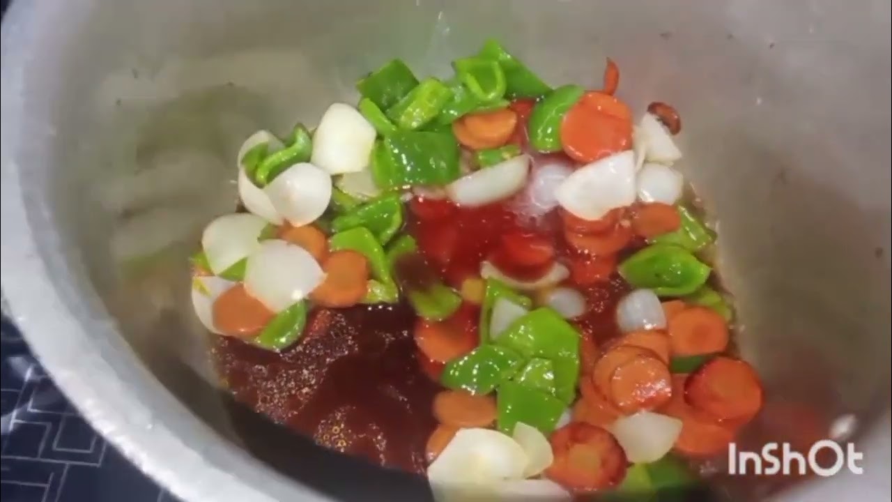 Chinese Rice with Chicken Manchurian Recipe Restaurant Style
