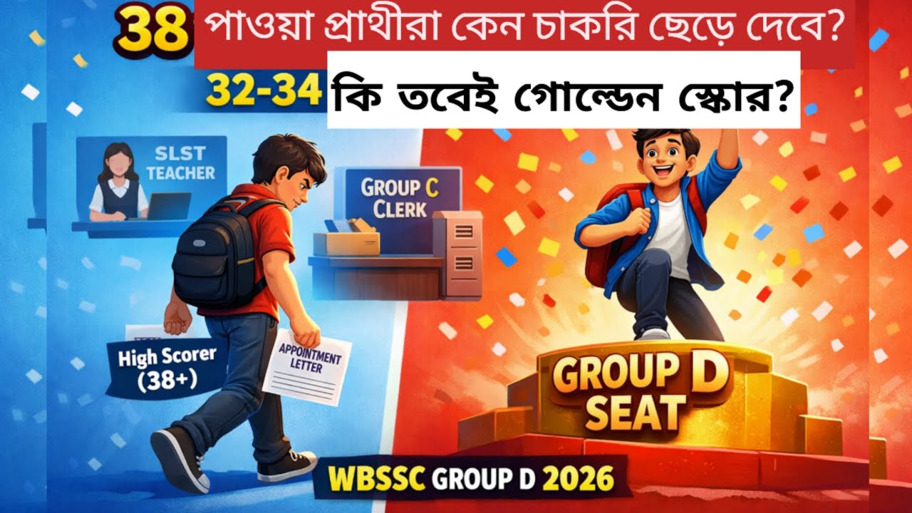 WBSSC GROUP D 2026 ৩০-৩২ নম্বর পেয়েও কি ইন্টারভিউ ডাক পাবেন? কম নম্বরেও আশার আলো! #groupd 