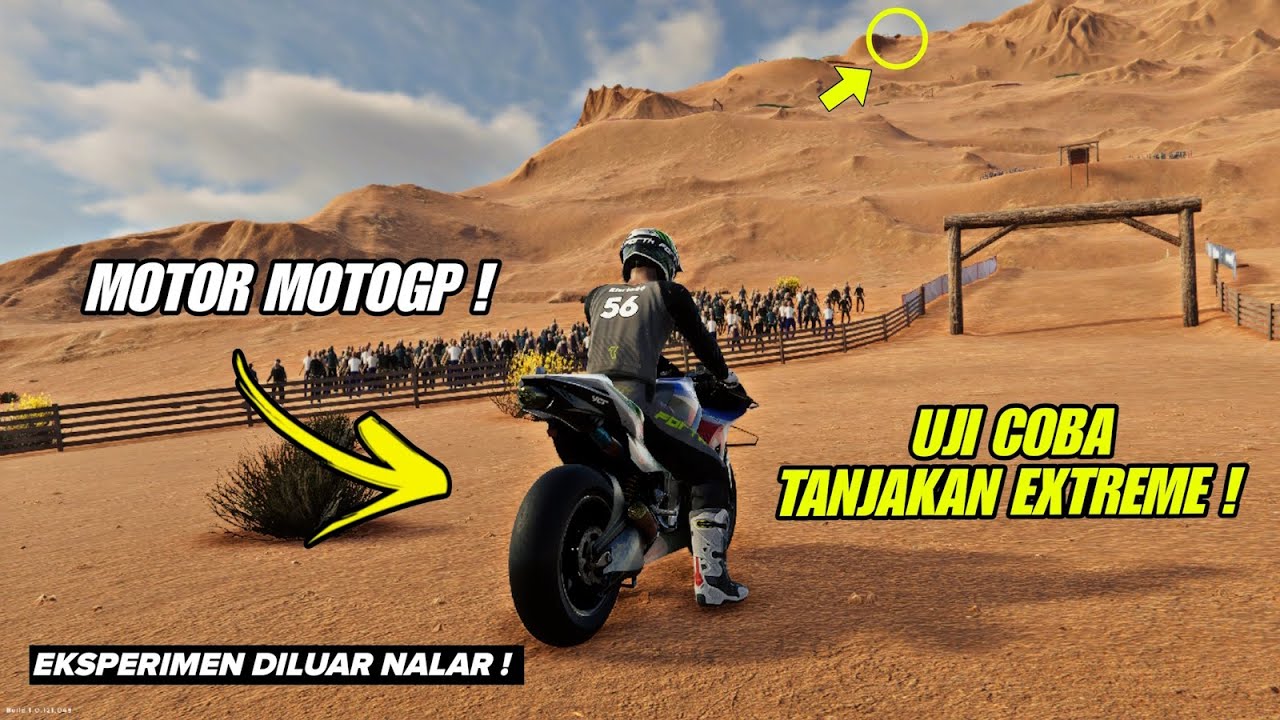Eksperimen Paling Gak Ngotak! Nyobain Tanjakan Extreme Pakai Motor MotoGP!