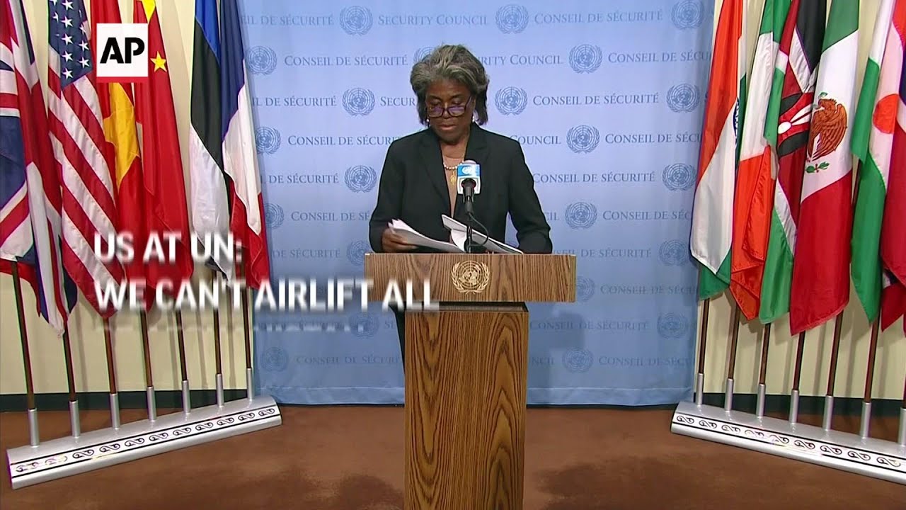 US at UN: We can't airlift all of Afghanistan