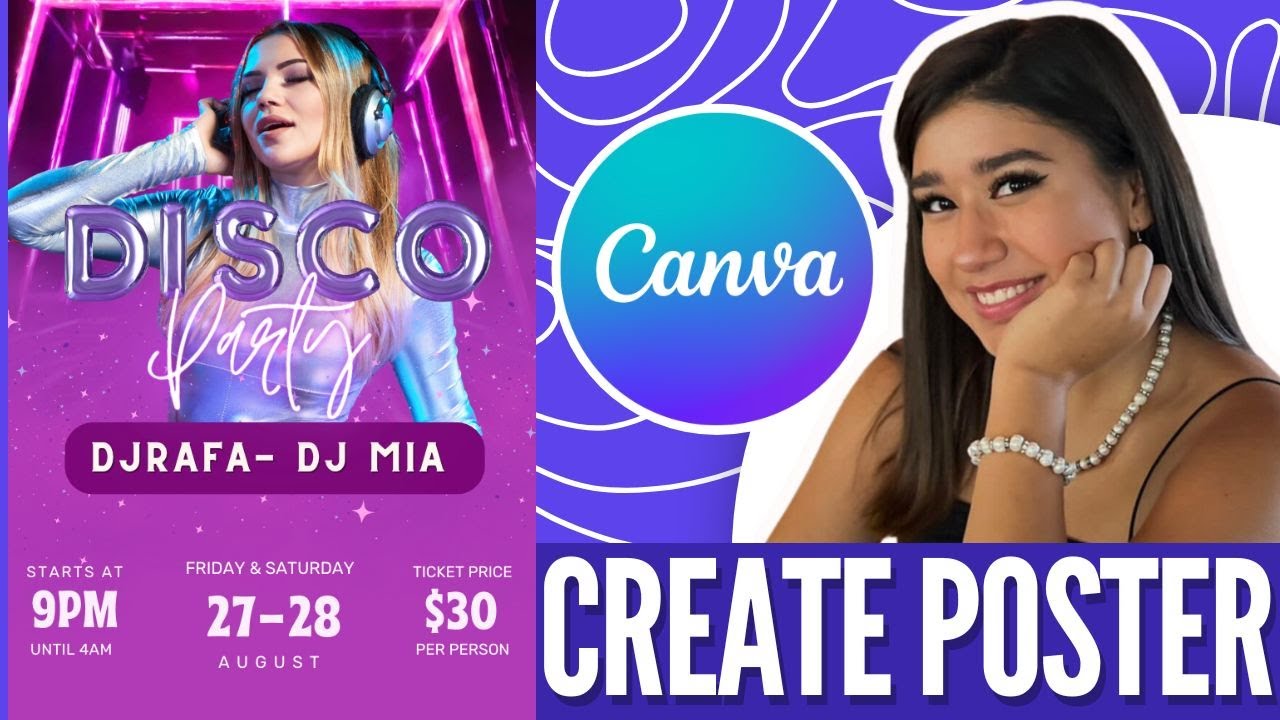 Как создать постер с помощью Canva | Генератор постеров Canva на базе искусственного интеллекта (...
