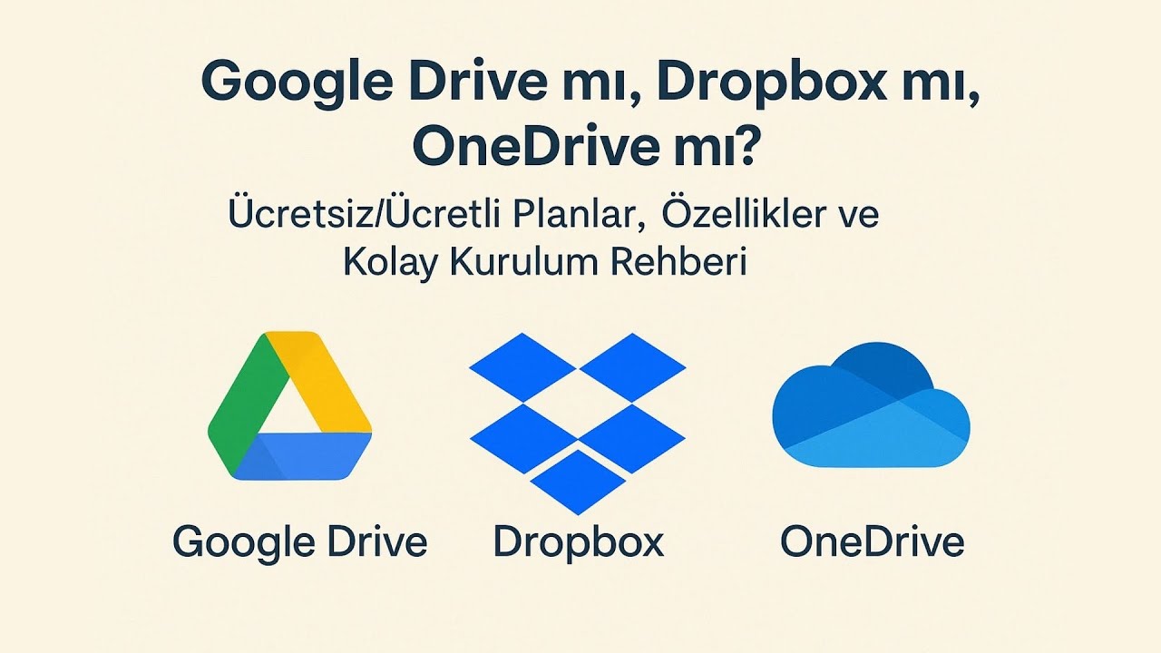 Google Drive mı, Dropbox mı, OneDrive mı? Özellikler ve Kurulum Rehberi