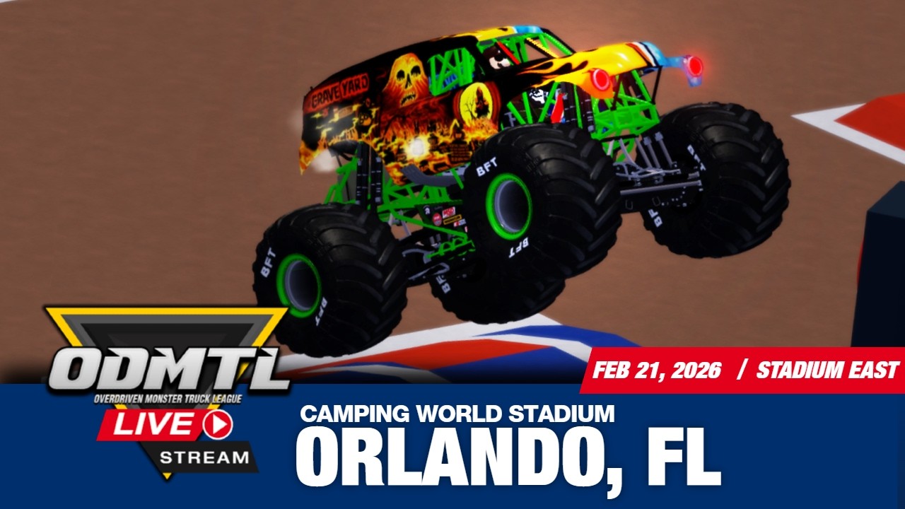 LIVE: ORLANDO, FL // OVERDRIVEN MONSTER TRUCK LEAGUE