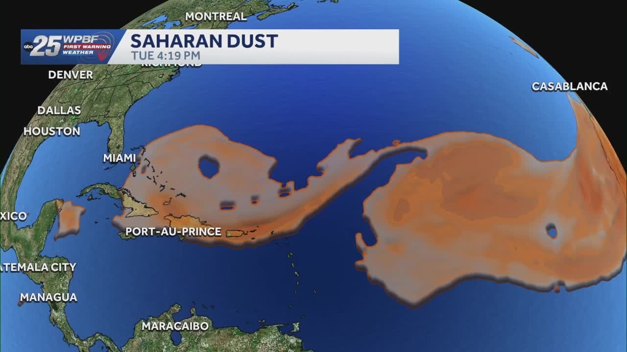 Saharan Dust is heading to South Florida