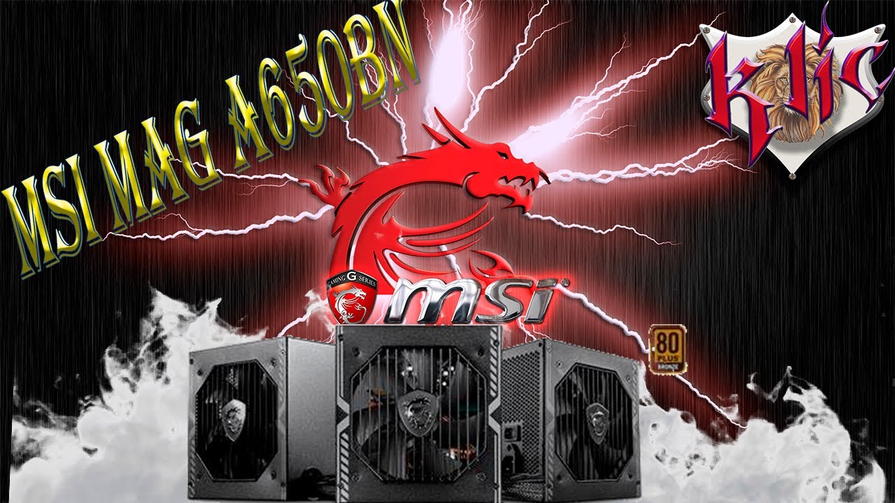 MSI MAG A650BN power supply - unboxing and review muy economica!