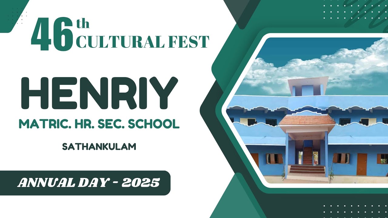 HENRIY MATRIC HR. SEC. SCHOOL | SATHANKULAM | ANNUAL DAY 2025