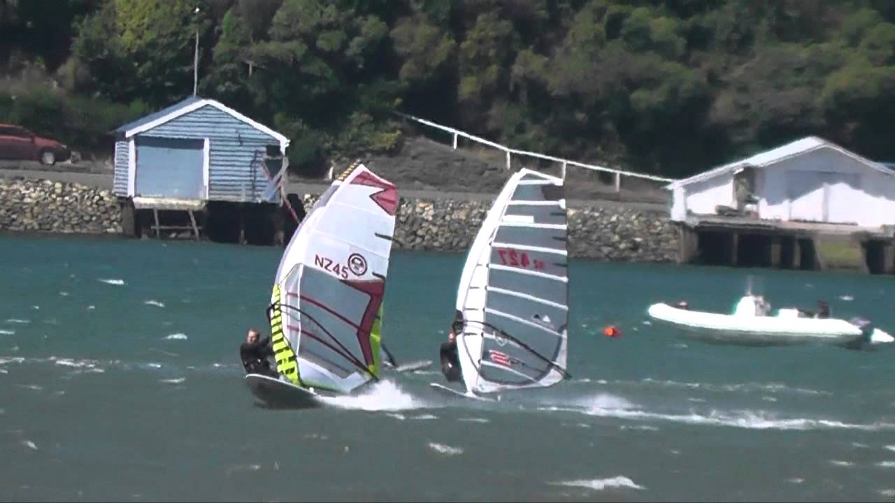 Day 2, 2014 Windsurfing Slalom Nationals  Dunedin, NZ