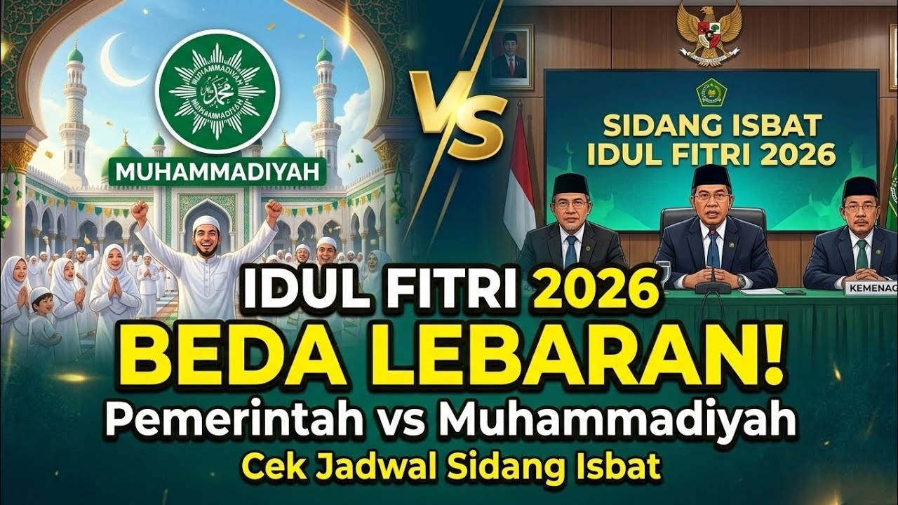 Idul Fitri 2026! Pemerintah & Muhammadiyah akan Beda Lebaran - Jadwal Sidang Isbat Idul Fitri 2026