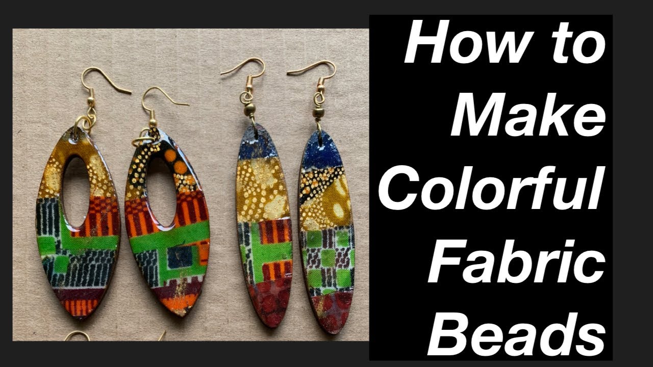 How to make colorful fabric beads (Carnival Beads)