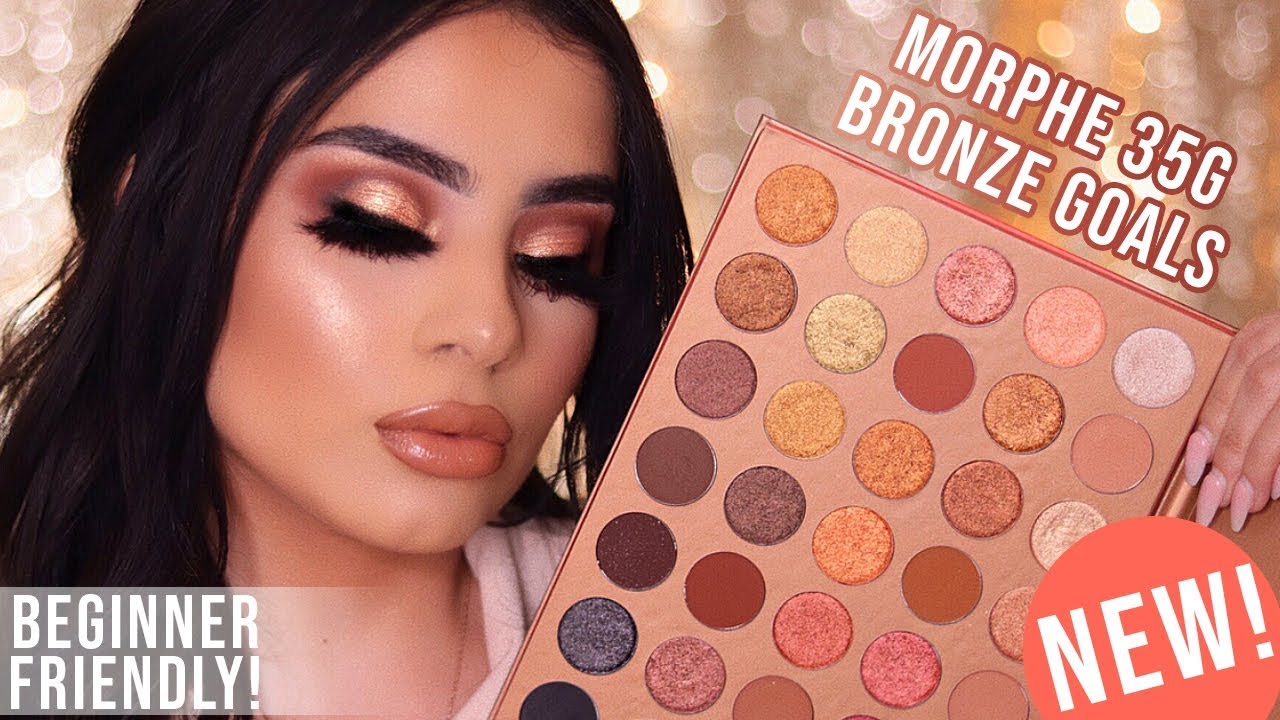 BRONZE MAKEUP TUTORIAL | MORPHE 35G BRONZE GOALS PALETTE