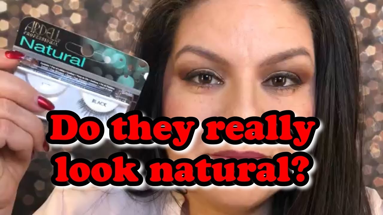 ARDELL NATURAL #110 FALSE EYELASH TUTORIAL