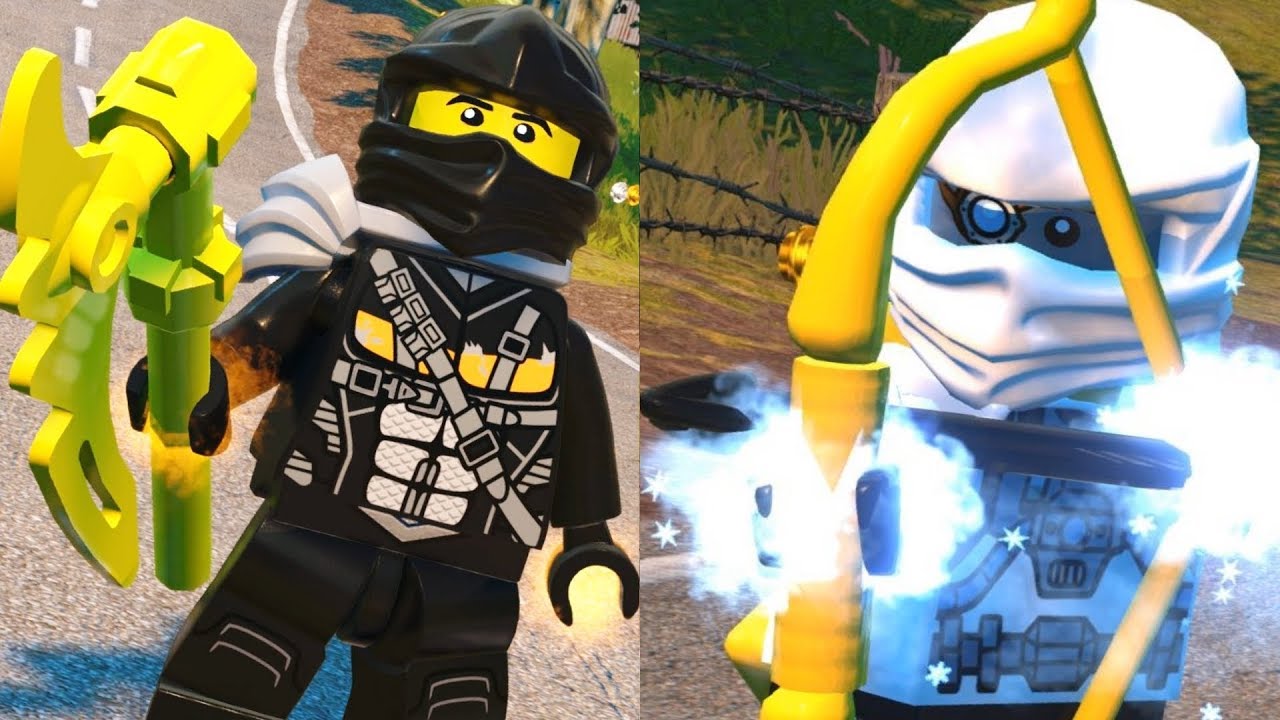 LEGO DC Super Villains - How To Make COLE and ZANE from NINJAGO