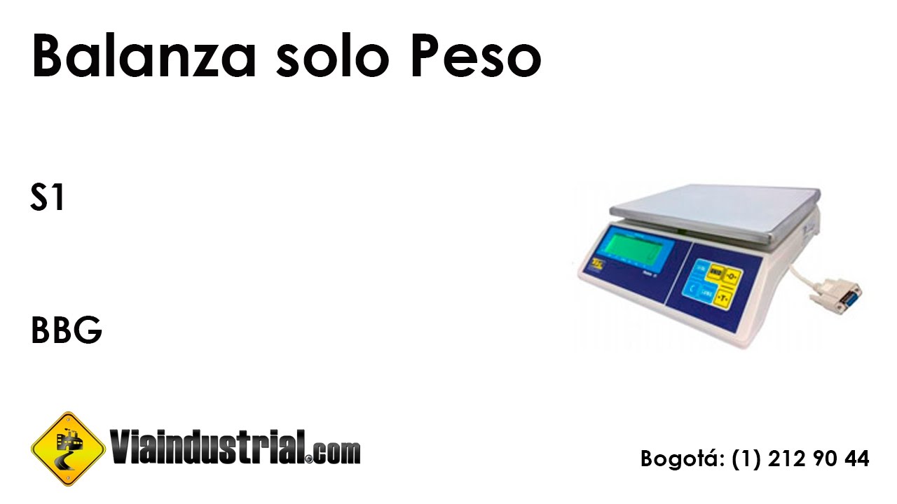Balanza solo peso S1