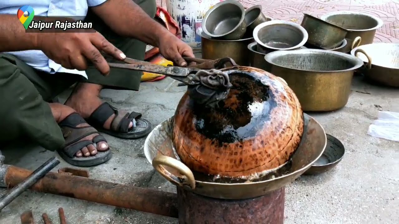 लोहा, पीतल, तांबा के बर्तन चमकाए एक दम नए जैसे ।। कलाई वाले ।।
