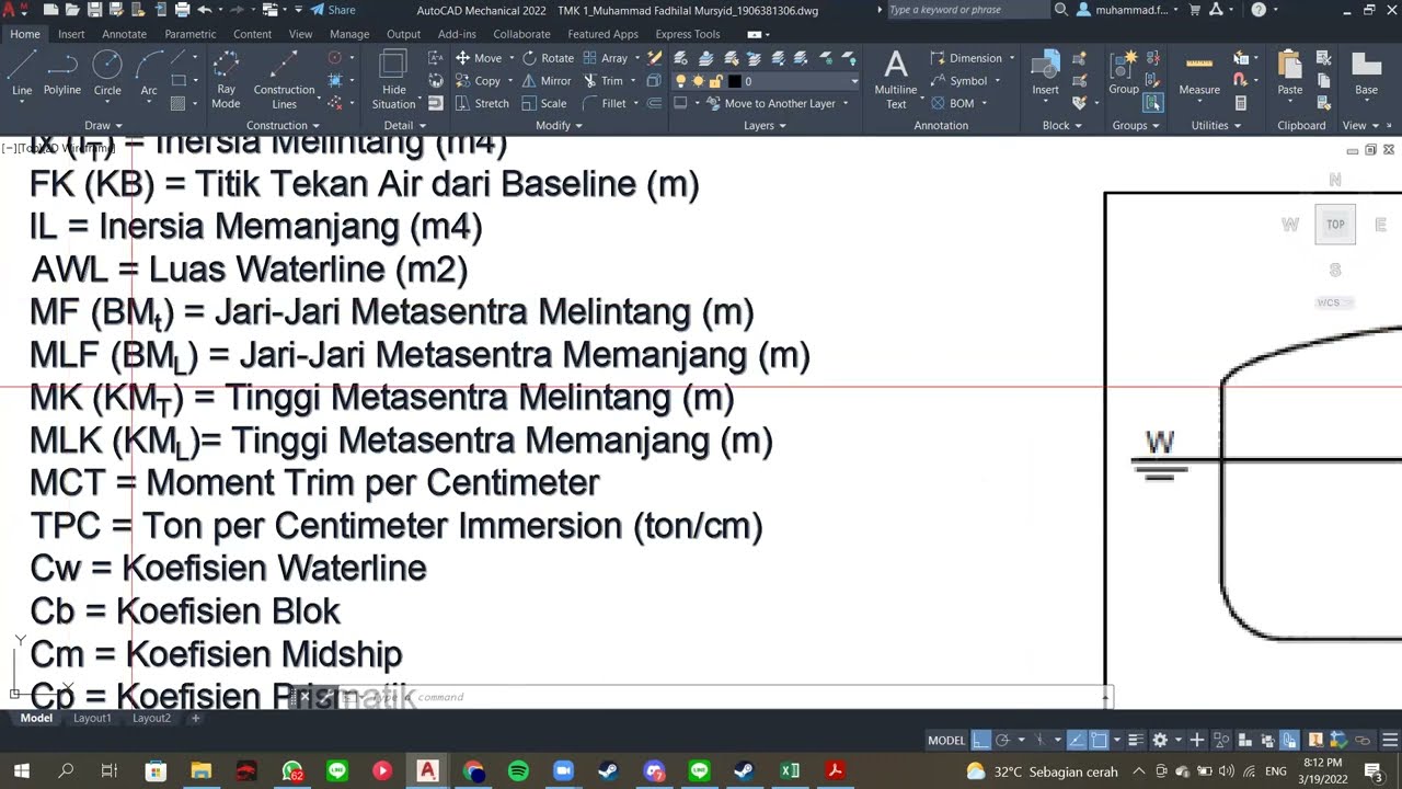 Recording Asistensi TMK 1 : Hydrostatic Curve