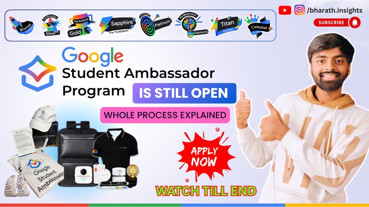 🎯 Google Student Ambassador Program 2025 | Roles, Perks & Application Process
