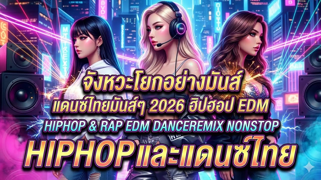 เบสหนักๆ แดนซ์มันส์ๆ 2026 รวมเพลงไทยฮิปฮอป EDM🔊 เบสแน่นสะใจ - DJ WAYWAY NONSTOP 🔥V.10