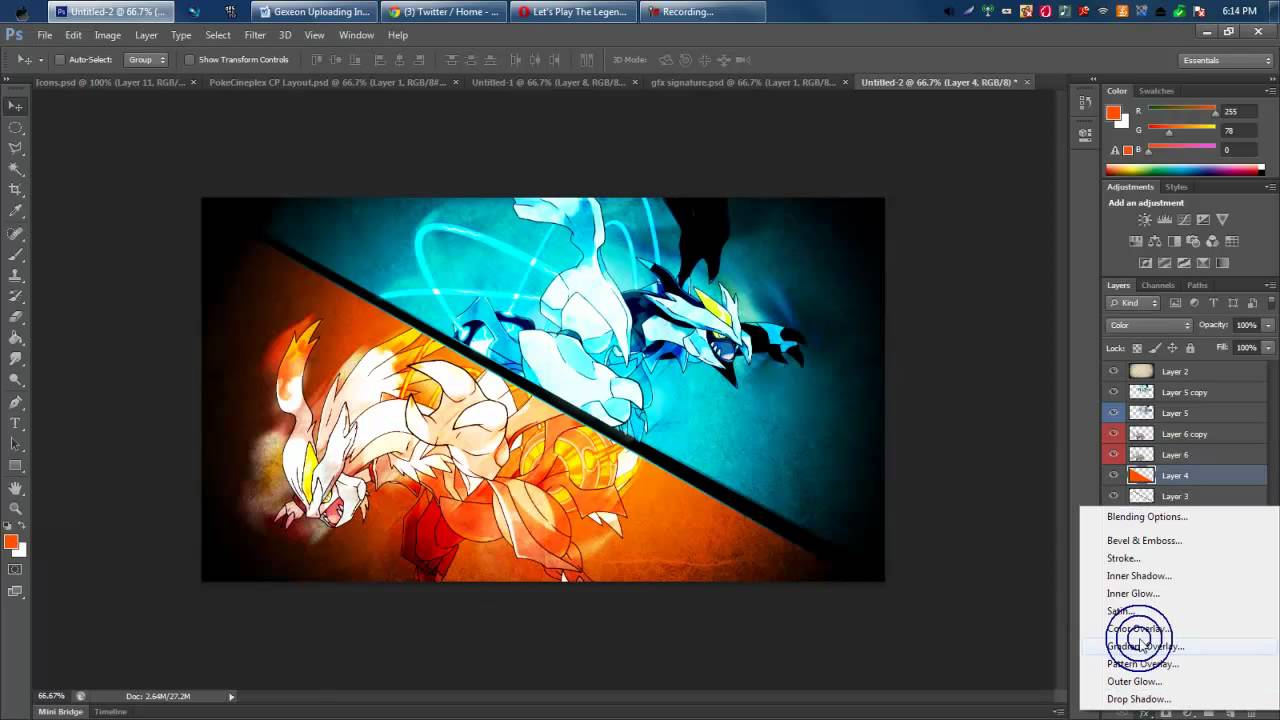 B2W2 Wallpaper Speedart By PokeCineplex