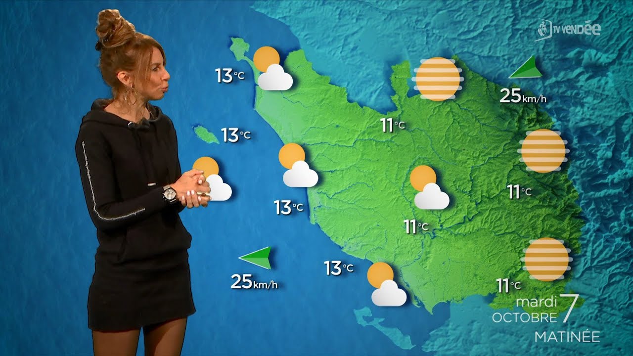 La m&eacute;t&eacute;o de la Vend&eacute;e du mardi 7 octobre 2025 : ciel voil&eacute; et douceur automnale