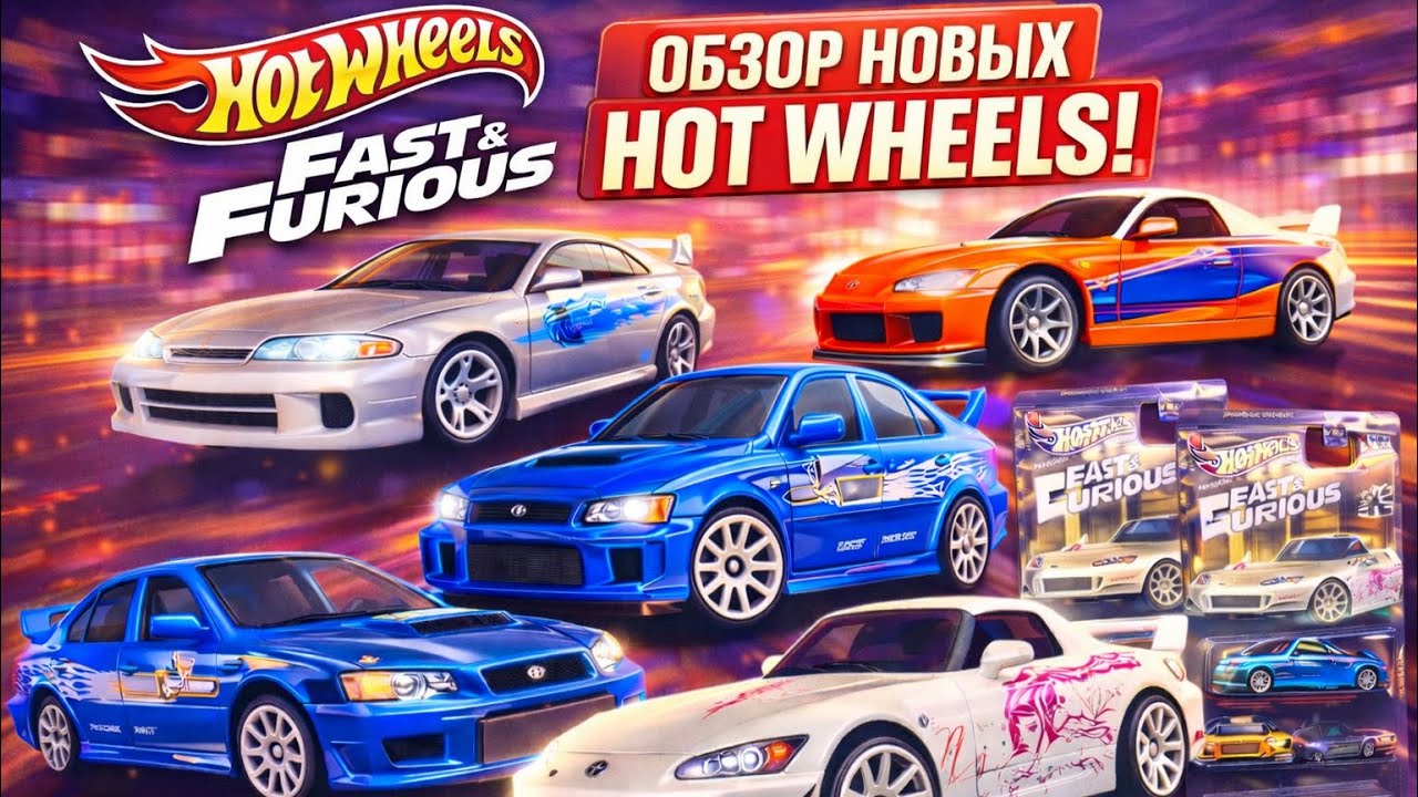 Hot Wheels: Fast & Furious / Форсаж — коллекция в масштабе 1:64