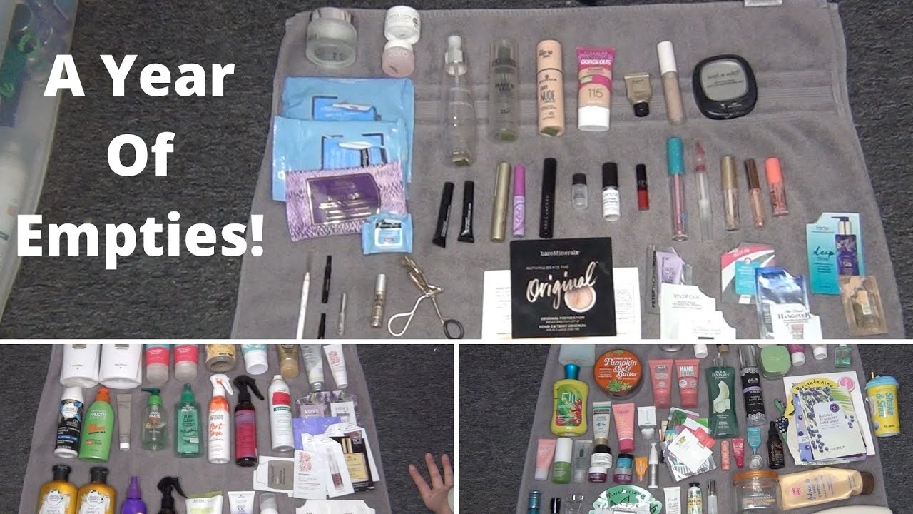 All 2020 Empties | Haircare, Skincare & Makeup | Over $1,000 of Empties