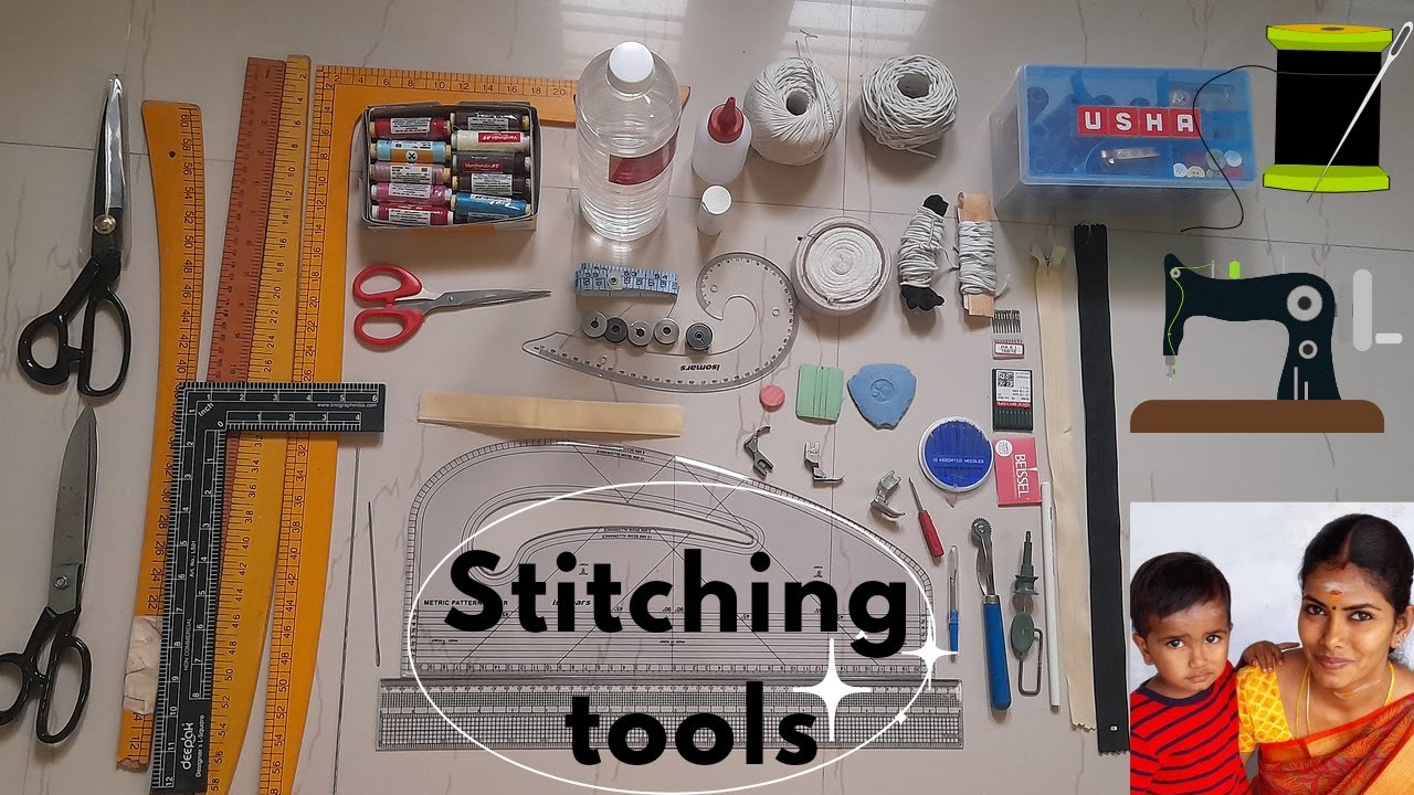 Basic stitching tools for Beginners | sewing accessories Tamil |தைப்பதற்கு தேவையான பொருட்கள்! #monis