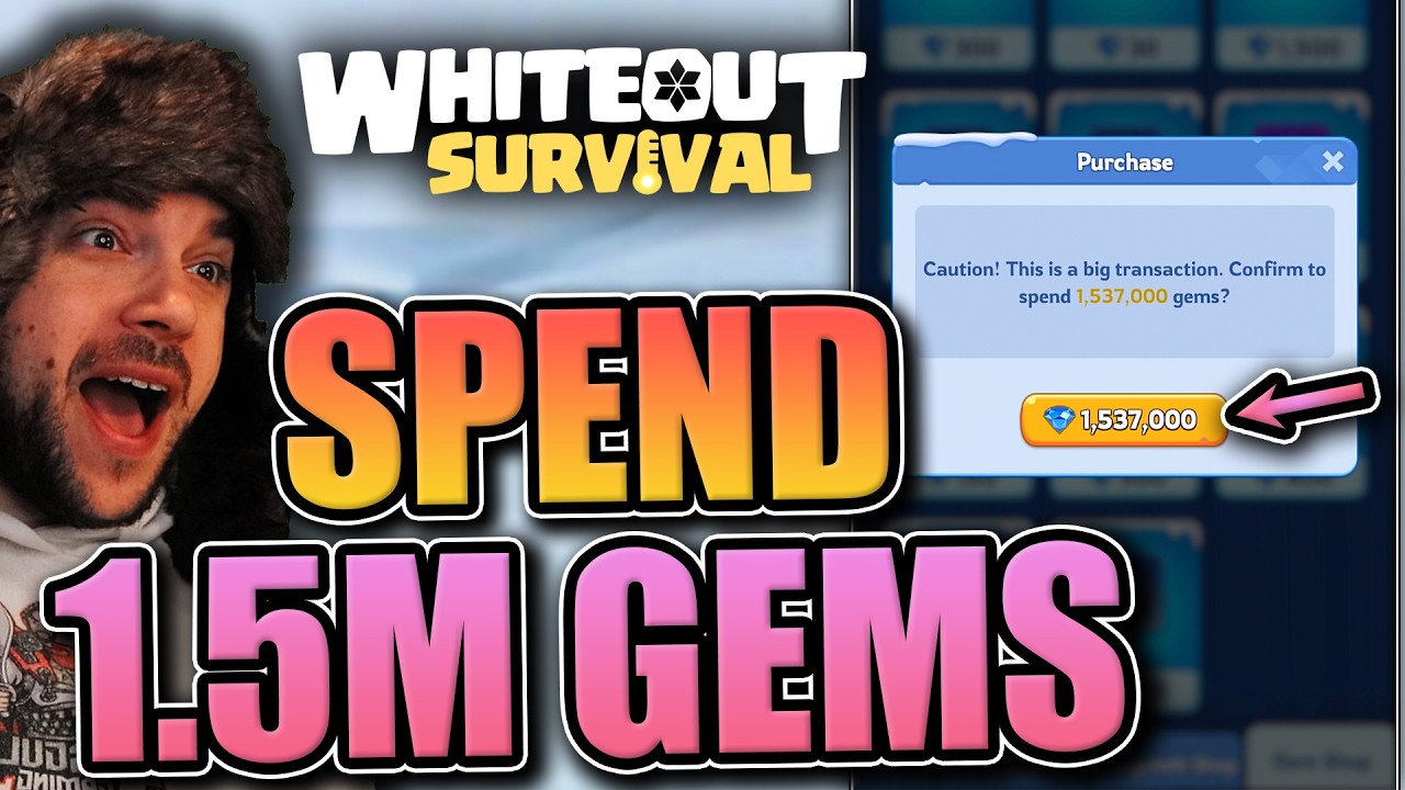 Spending 1.5M gems... [600 Kasia Wish House spins] Whiteout Survival