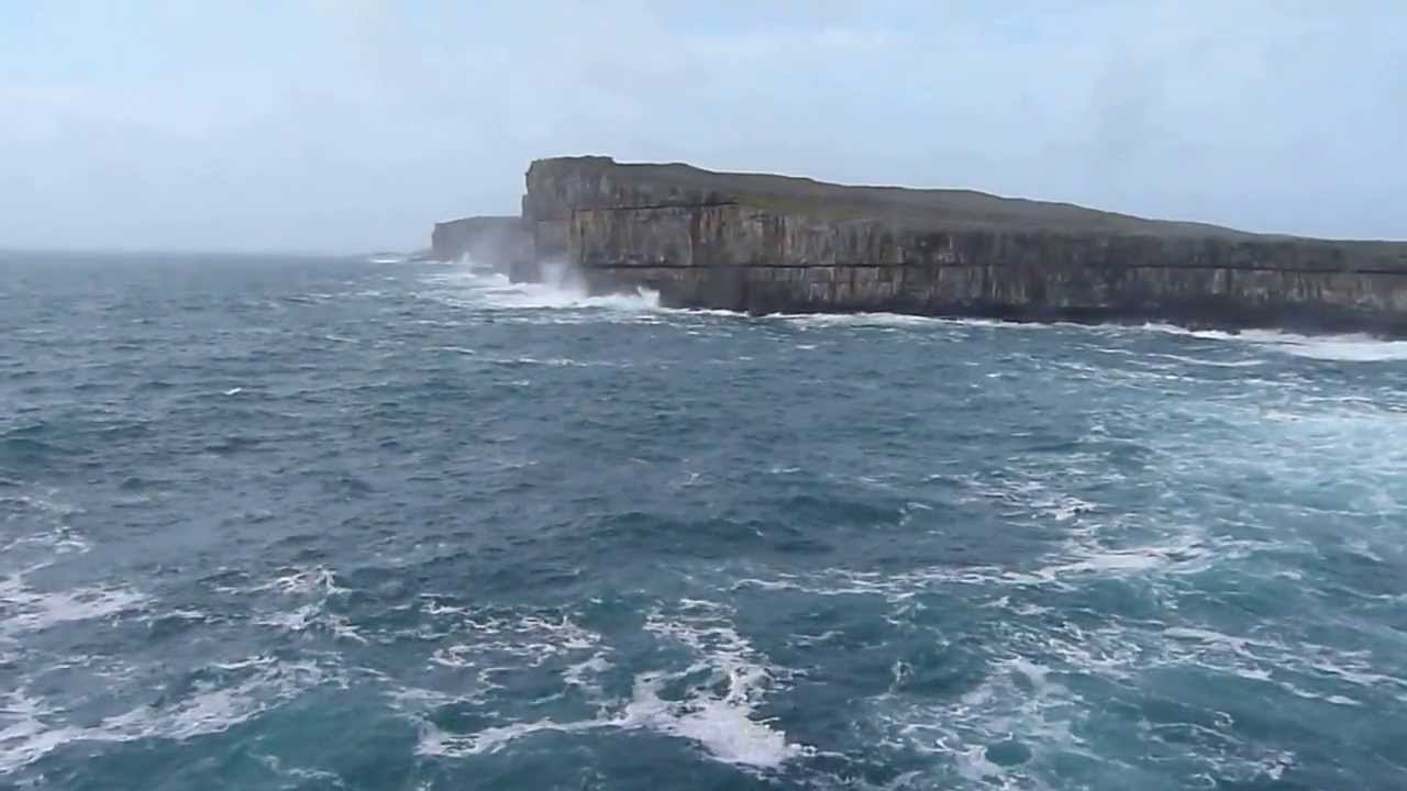 Dun Aengus, Aran Islands. Peering over the edge as seen from the East.