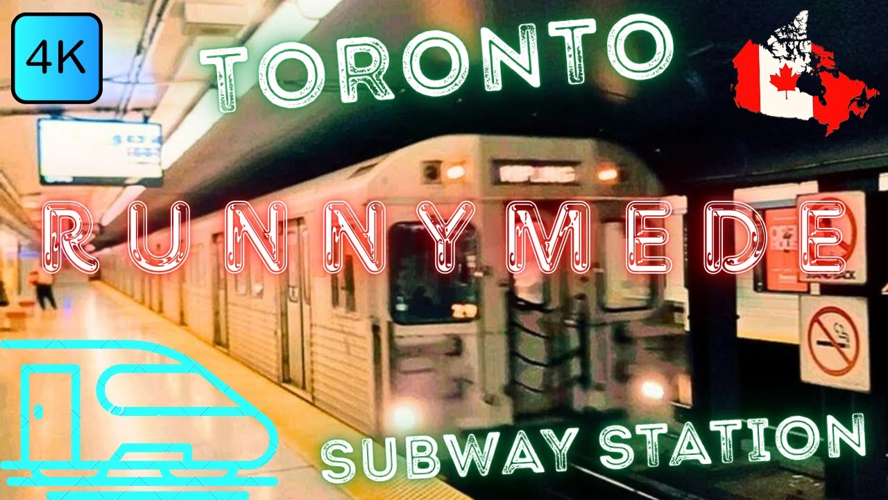 🚇 TORONTO, CANADA 🇨🇦 – RUNNYMEDE SUBWAY STATION – LINE 2 – 4K WALK