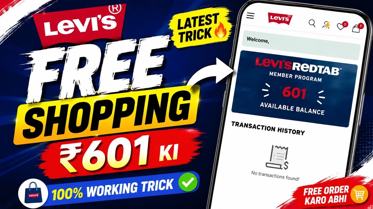 Levi&rsquo;s Free Shopping 😱 SHEIN ₹250 Free Cash | RedTab Points Trick