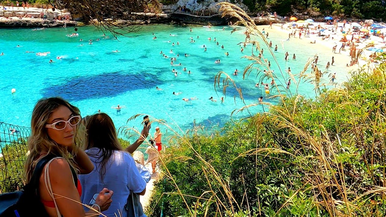 🇪🇦The MOST PARADISIAC beach in MALLORCA❤ Cala Llombards, june 2023 SPAIN 🌍 4K Beach walk