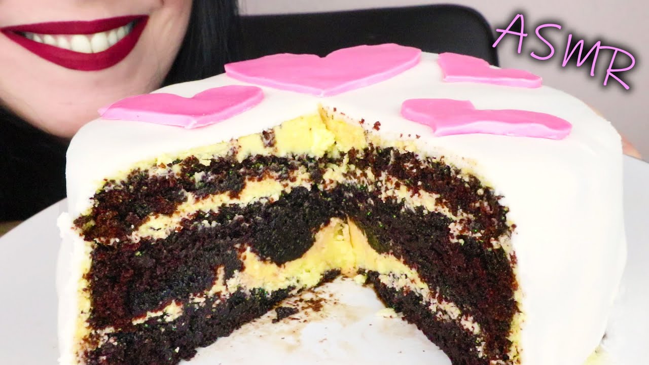 CHOCOLATE BIRTHDAY CAKE COVERED WITH SUGAR PASTE 🎂 | No Talking | ASMR Mukbang - 먹방 | Eating Sounds