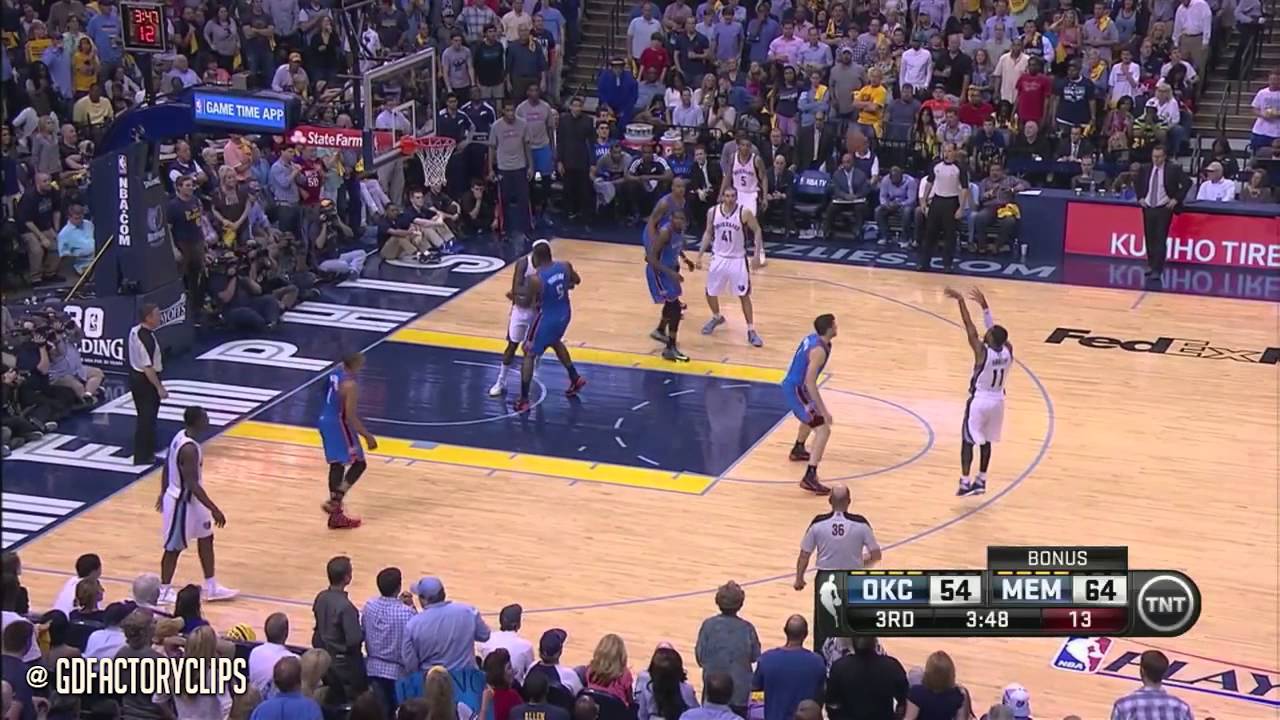 Mike Conley Full Highlights vs Thunder 2014 Playoffs West R1G3 - 20 Pts, SICK!
