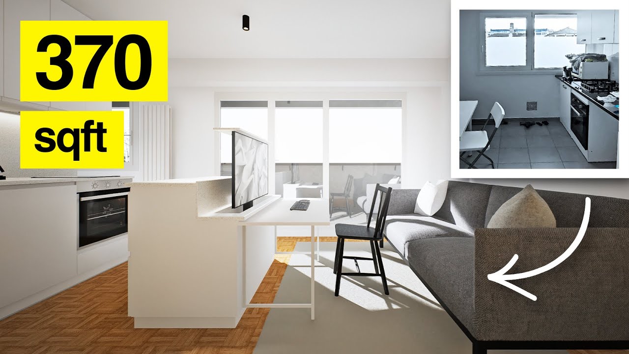 ARCHITECT REDESIGNS - A Tiny Paris Studio Apartment - 34.4sqm/370sqft