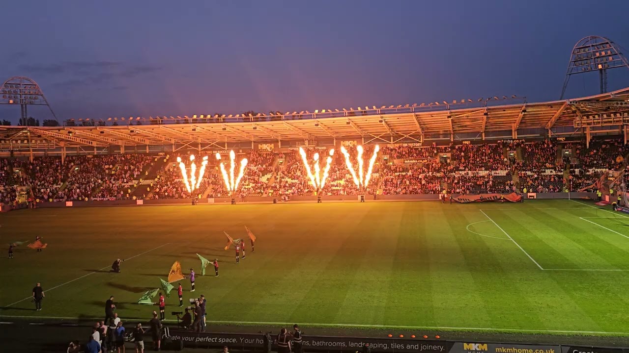 Hull City v Coventry light and fire display 2023 in 8k