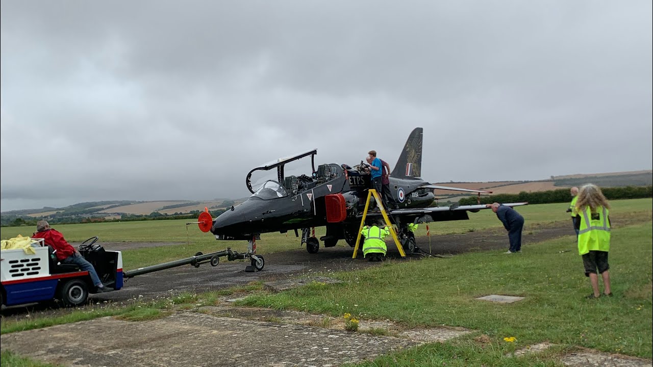 **FIRST RUN!** ETPS BAe Hawk T1 XX154 Run At The Boscombe Down Aviation Collection!
