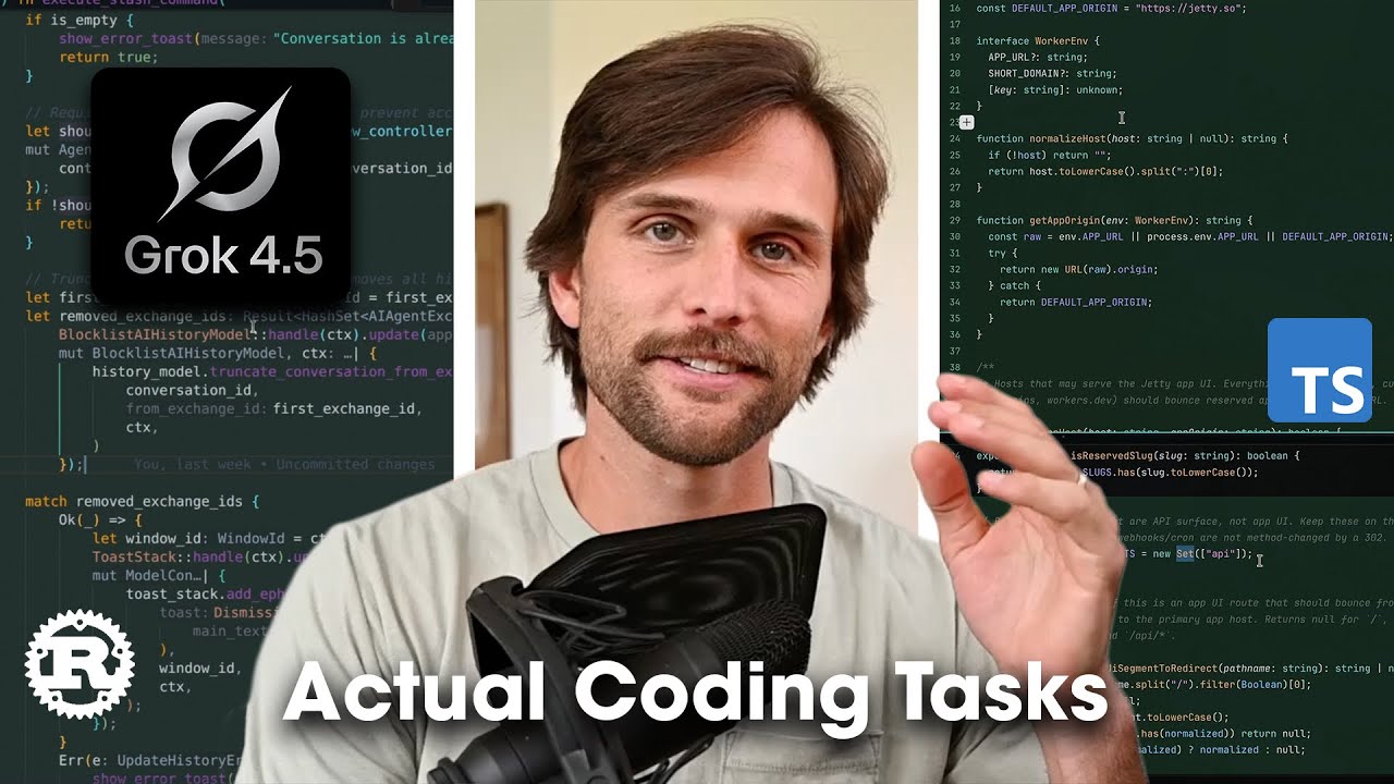 Coding with Grok 4.5 is surprisingly good&hellip;