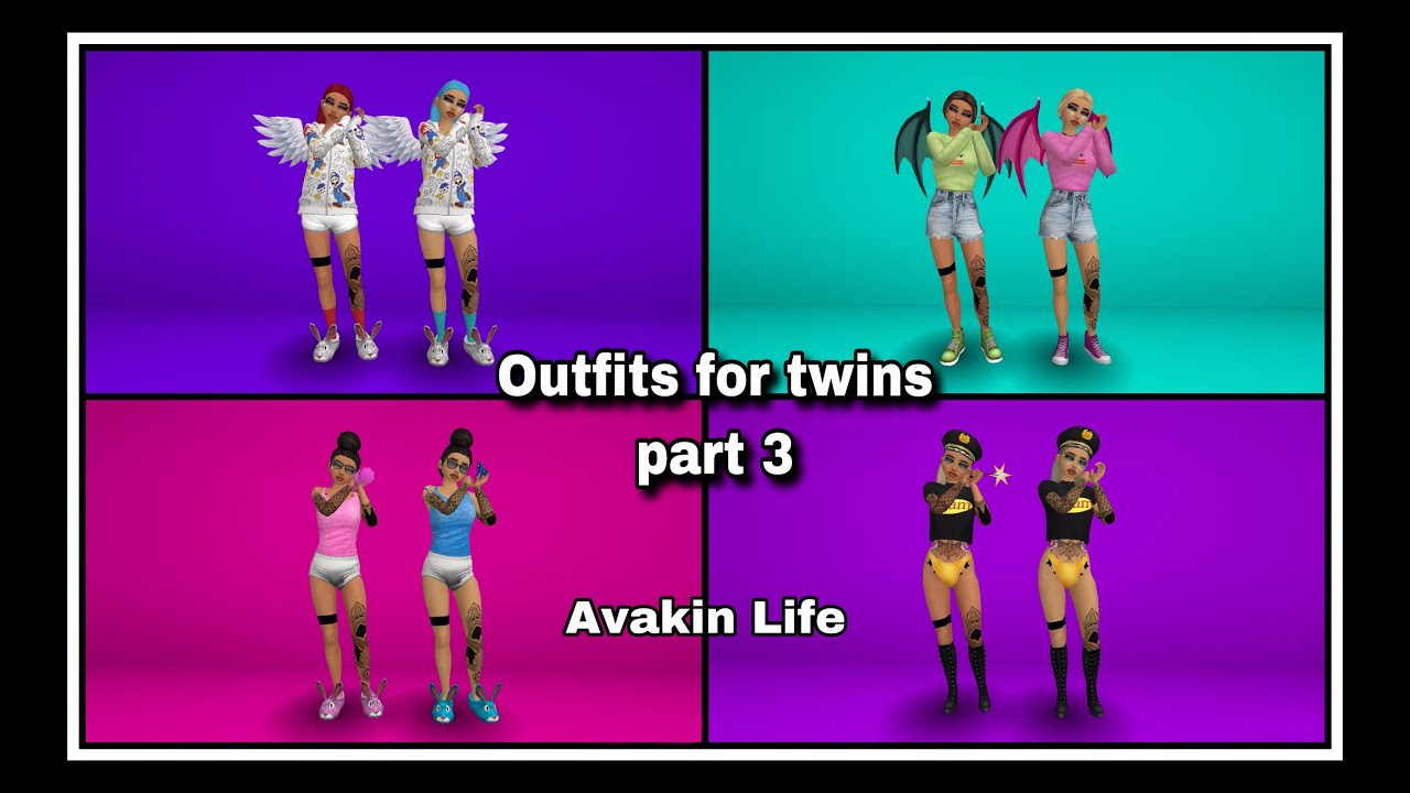 Outfits for Twins - Avakin Life (Part 3)