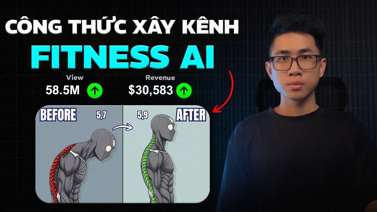 Hướng dẫn L&agrave;m Video AI Ng&aacute;ch Fitness Kiếm $30K / Th&aacute;ng