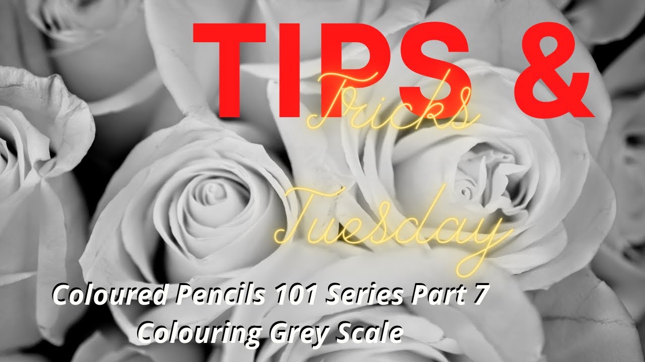 Tips & Tricks Tuesday !!! Colored pencils 101 How to colour Grayscale