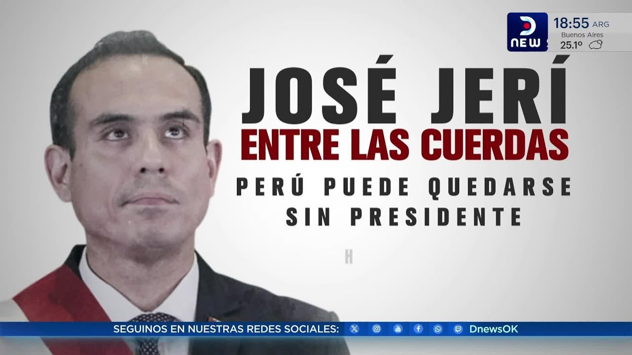 Buscan la destitución de José Jerí | José Cueto Aservi en #DNews