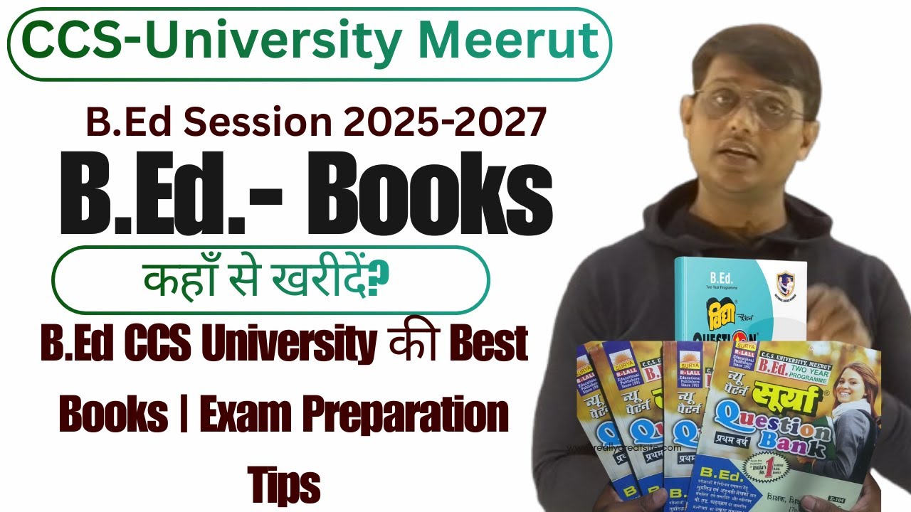 CCS University B.Ed Books | Where to Buy? How to Prepare |