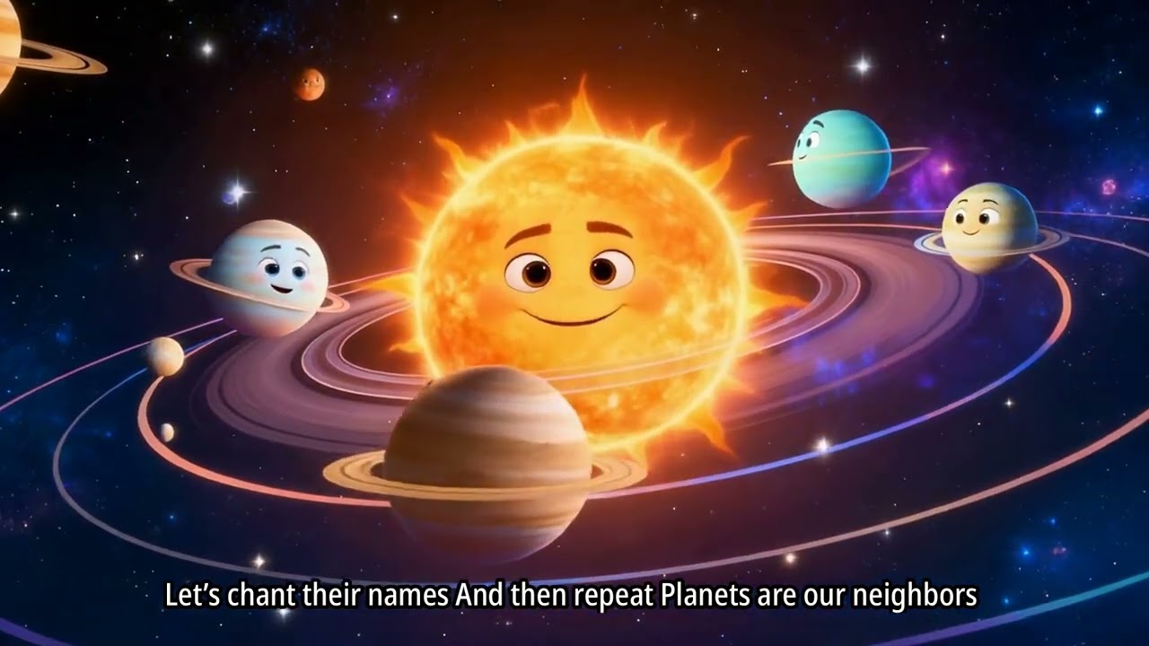 Planets Around the Sun Song for Kids