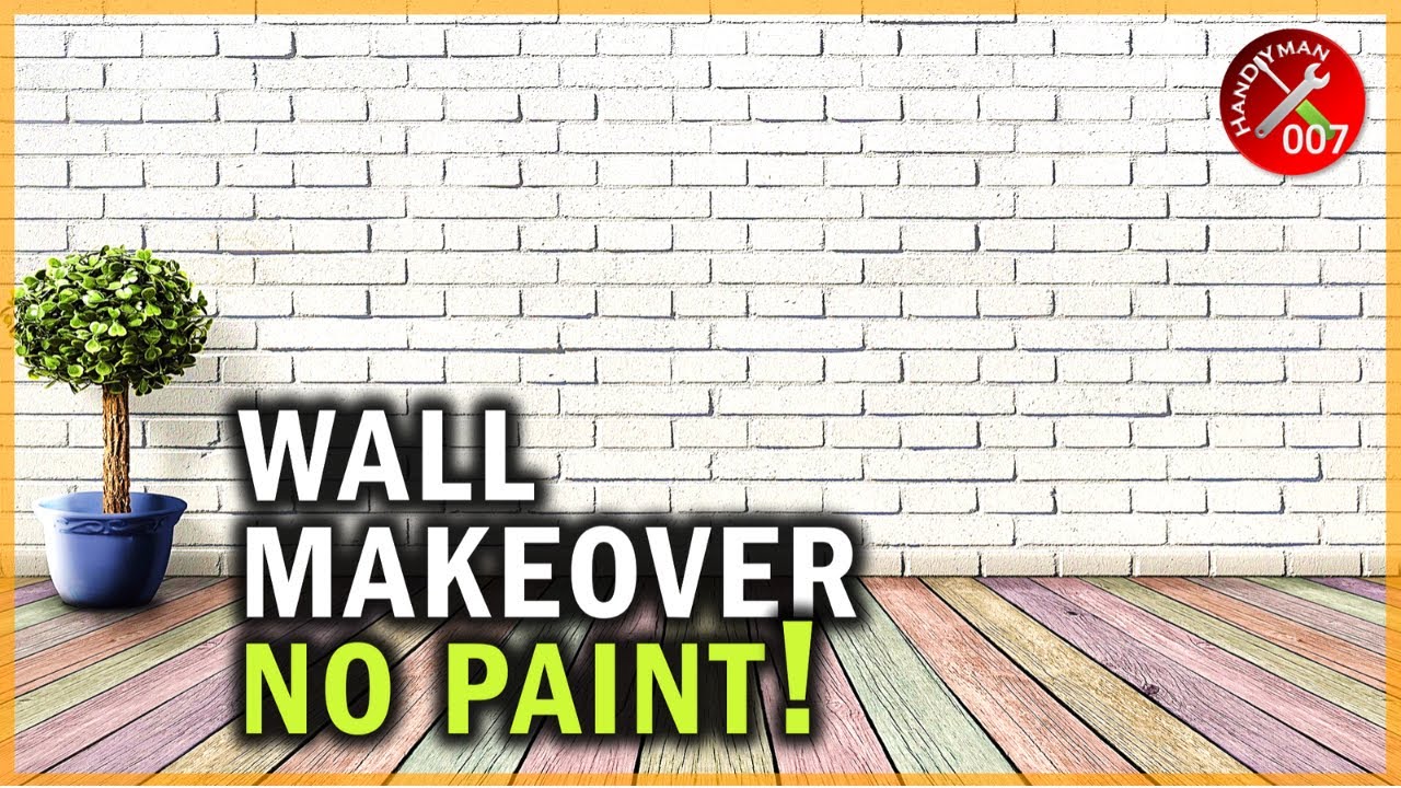 How to Cover Ugly Wall w/o Paint (3D Foam Wallpaper Installation)
