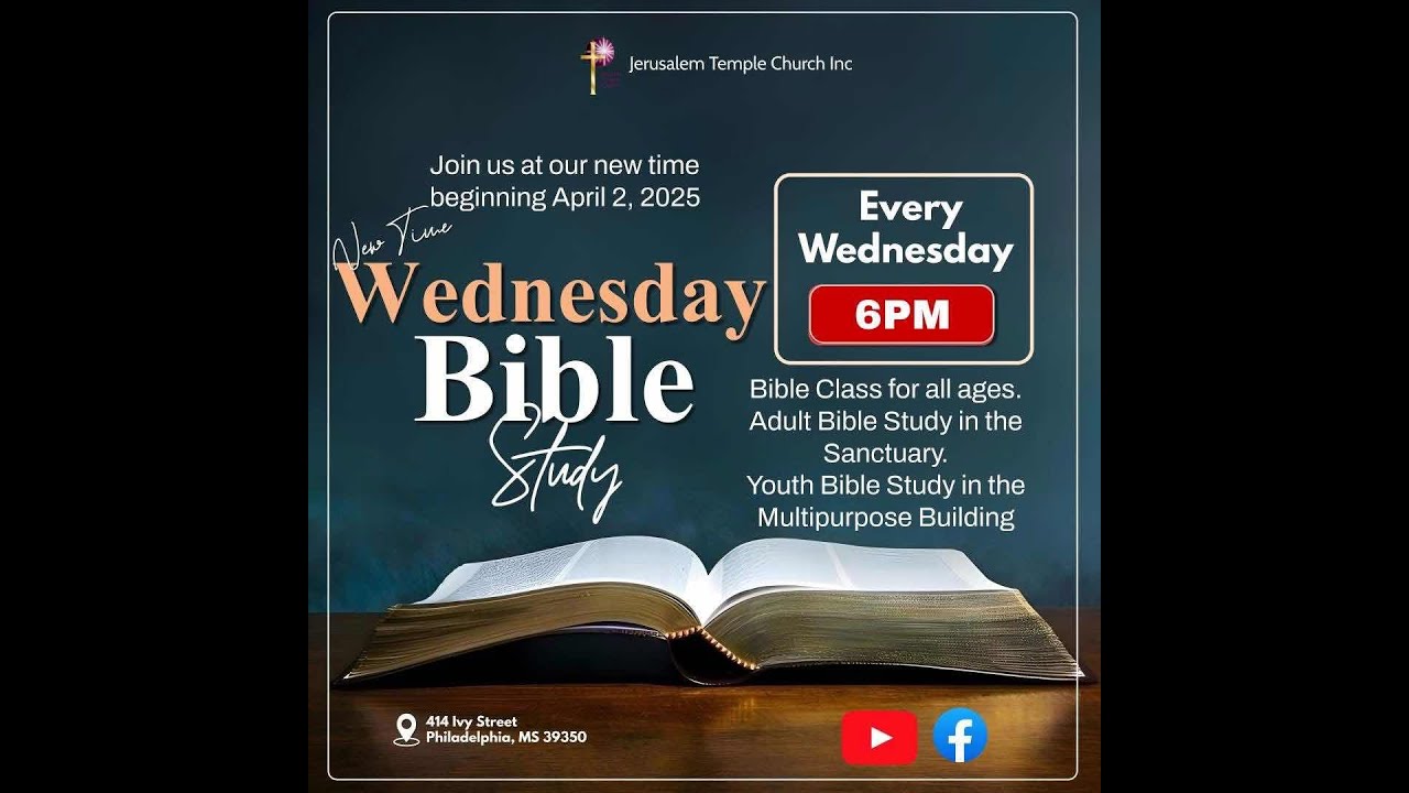 (03/04/26) Word Wednesday Bible Study. Speaker: Bishop Clifton Jones.