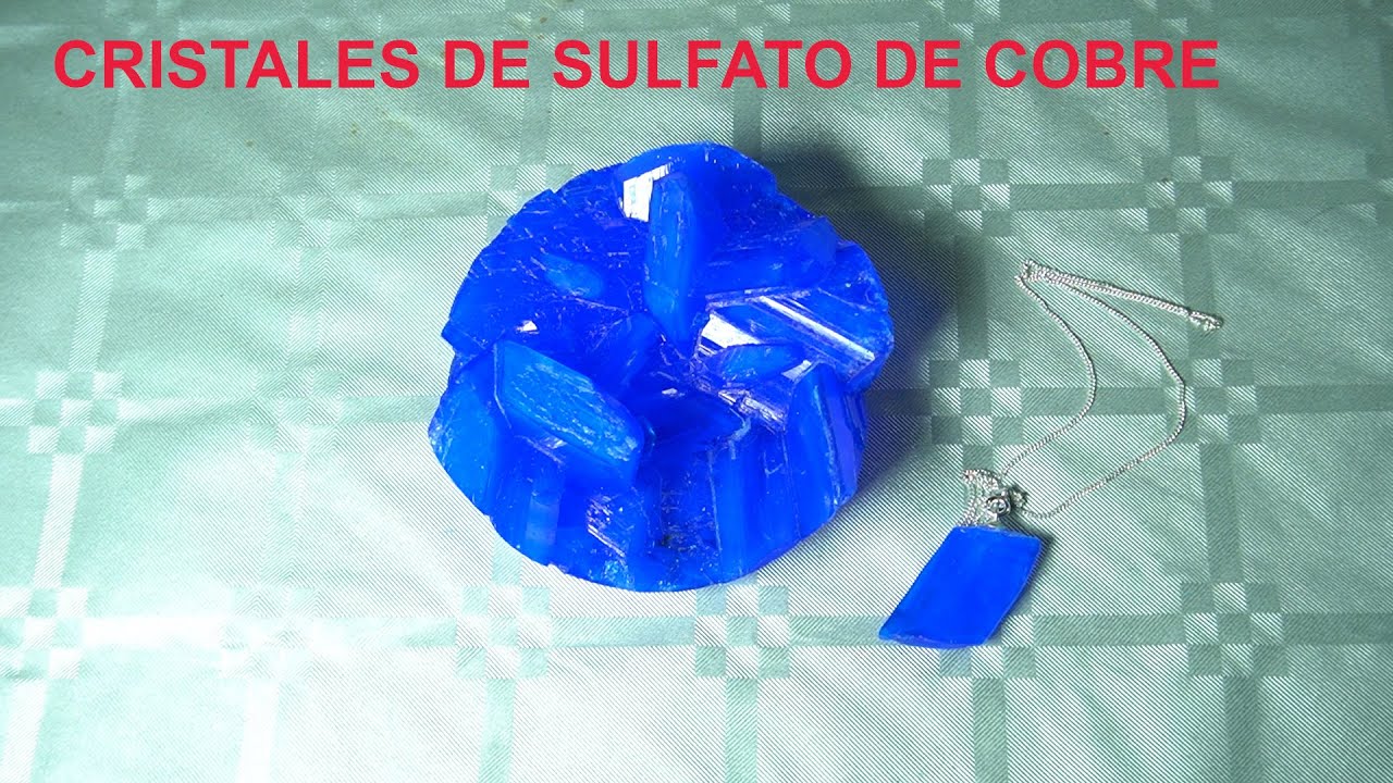 Como hacer cristales de sulfato de cobre!💎💎