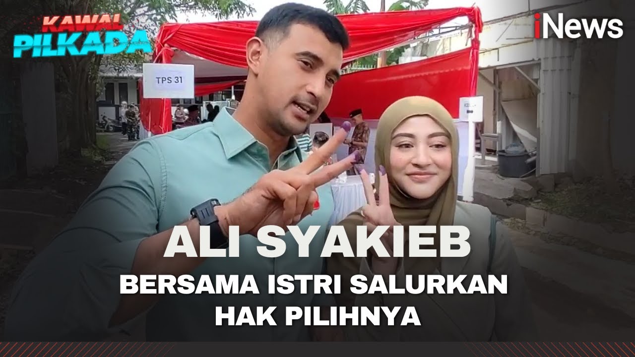 Cawabup Bandung Ali Ayakieb Ditemani Keluarga dengan Berjalan Kaki Salurkan Hak Pilihnya