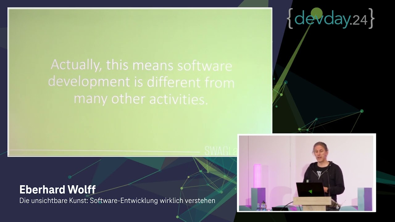 Dev Day 2024: Eberhard Wolff - Die unsichtbare Kunst: Software-Entwicklung wirklich verstehen