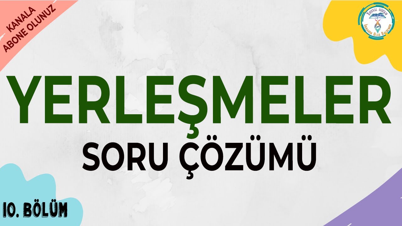 Yerleşmeler | 2022 TYT Coğrafya Soru Çözümü