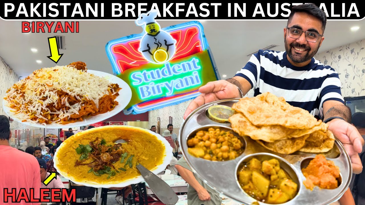 Best Pakistani Breakfast in Australia | Halwa Puri at Student Biryani #indianinaustralia